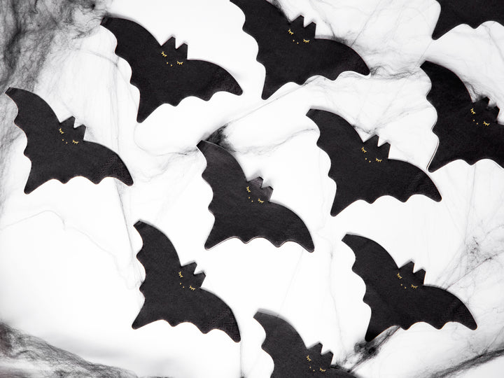 [PartyDeco]Napkins - Bat, 16x9cm