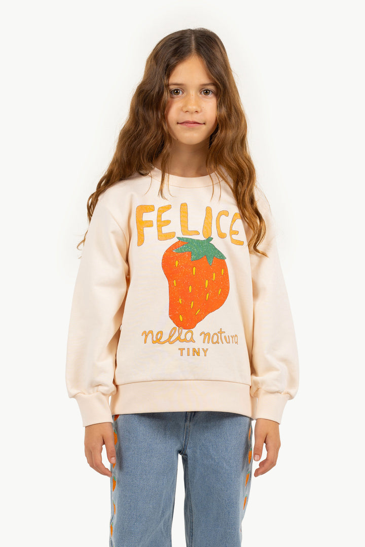 [Tinycottons] Nella Natura Graphic Sweatshirt - Light Cream