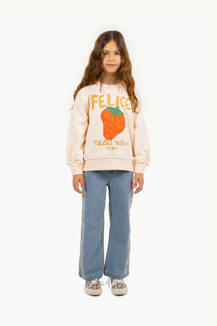 [Tinycottons] Nella Natura Graphic Sweatshirt - Light Cream