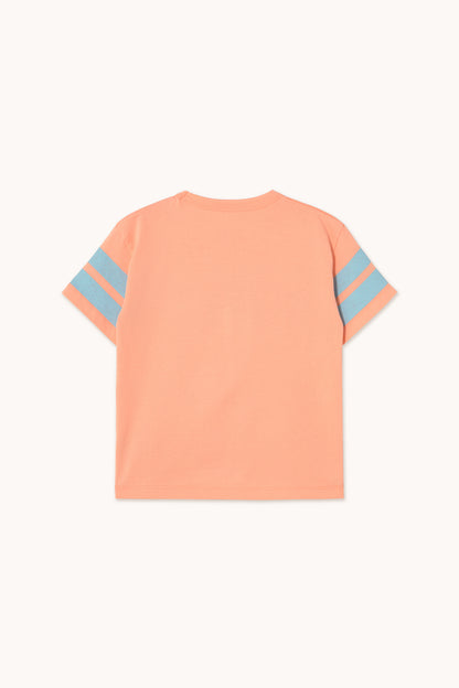 [TINYCOTTONS] Stripes Logo Tee - Papaya