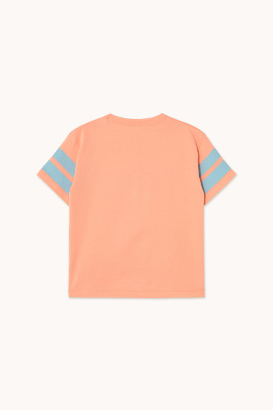 [TINYCOTTONS] Stripes Logo Tee - Papaya