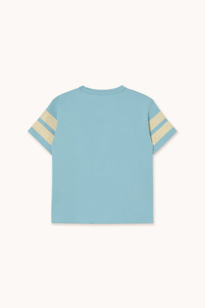 [TINYCOTTONS] Stripes Logo Tee - Dusty Blue
