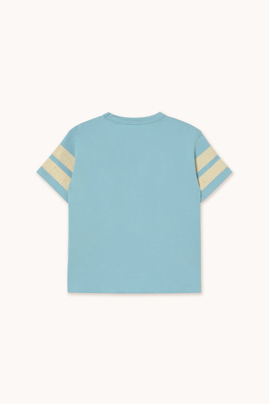 [TINYCOTTONS] Stripes Logo Tee - Dusty Blue