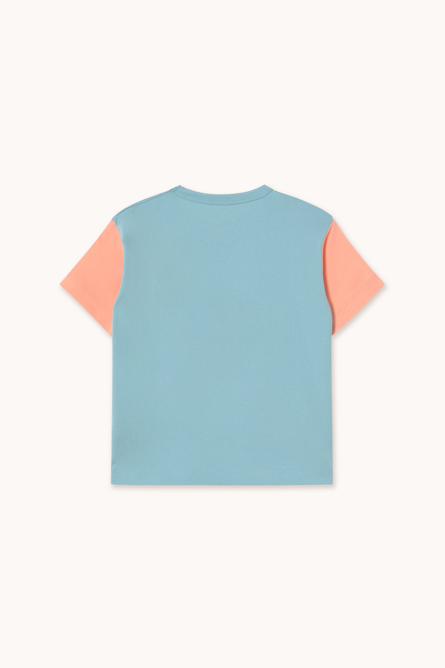 [TINYCOTTONS] Color Block Tee - Dusty Blue