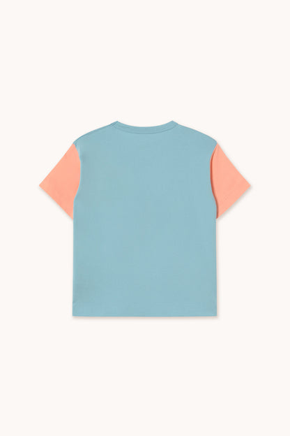 [TINYCOTTONS] Color Block Tee - Dusty Blue
