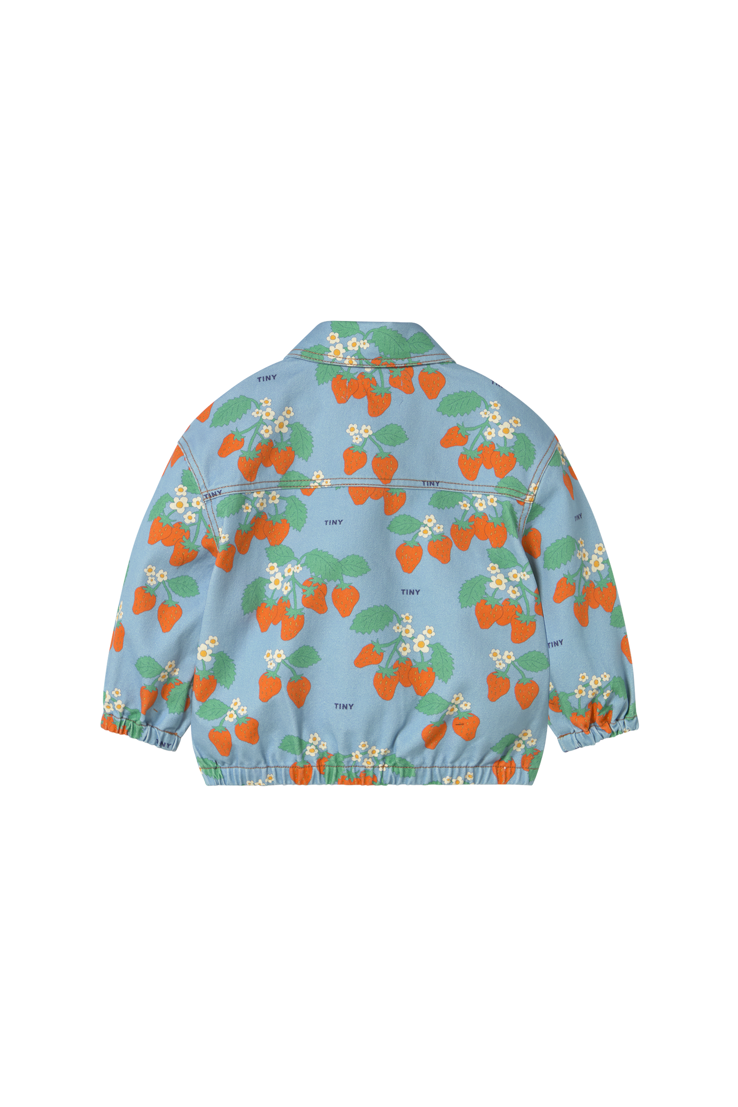 [TINYCOTTONS] Strawberries Jacket - Denim Blue
