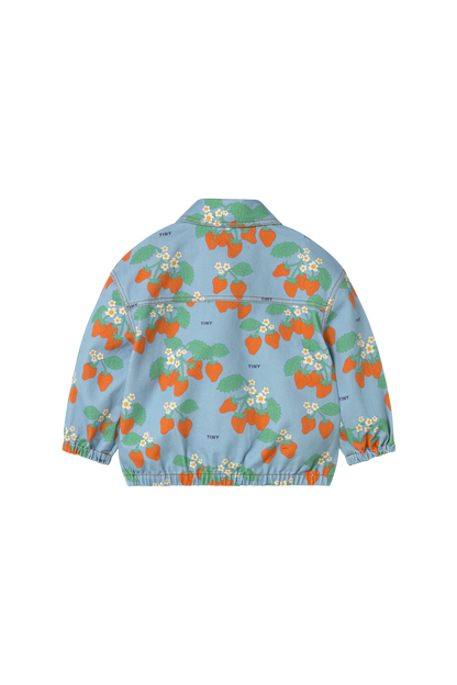 [TINYCOTTONS] Strawberries Jacket - Denim Blue
