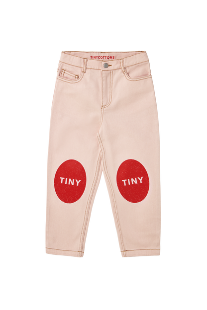 [TINYCOTTONS] Printed Jeans - Pastel Pink