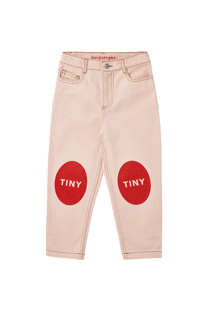 [TINYCOTTONS] Printed Jeans - Pastel Pink