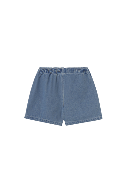 [TINYCOTTONS] Graphic Denim Short - Light Blue