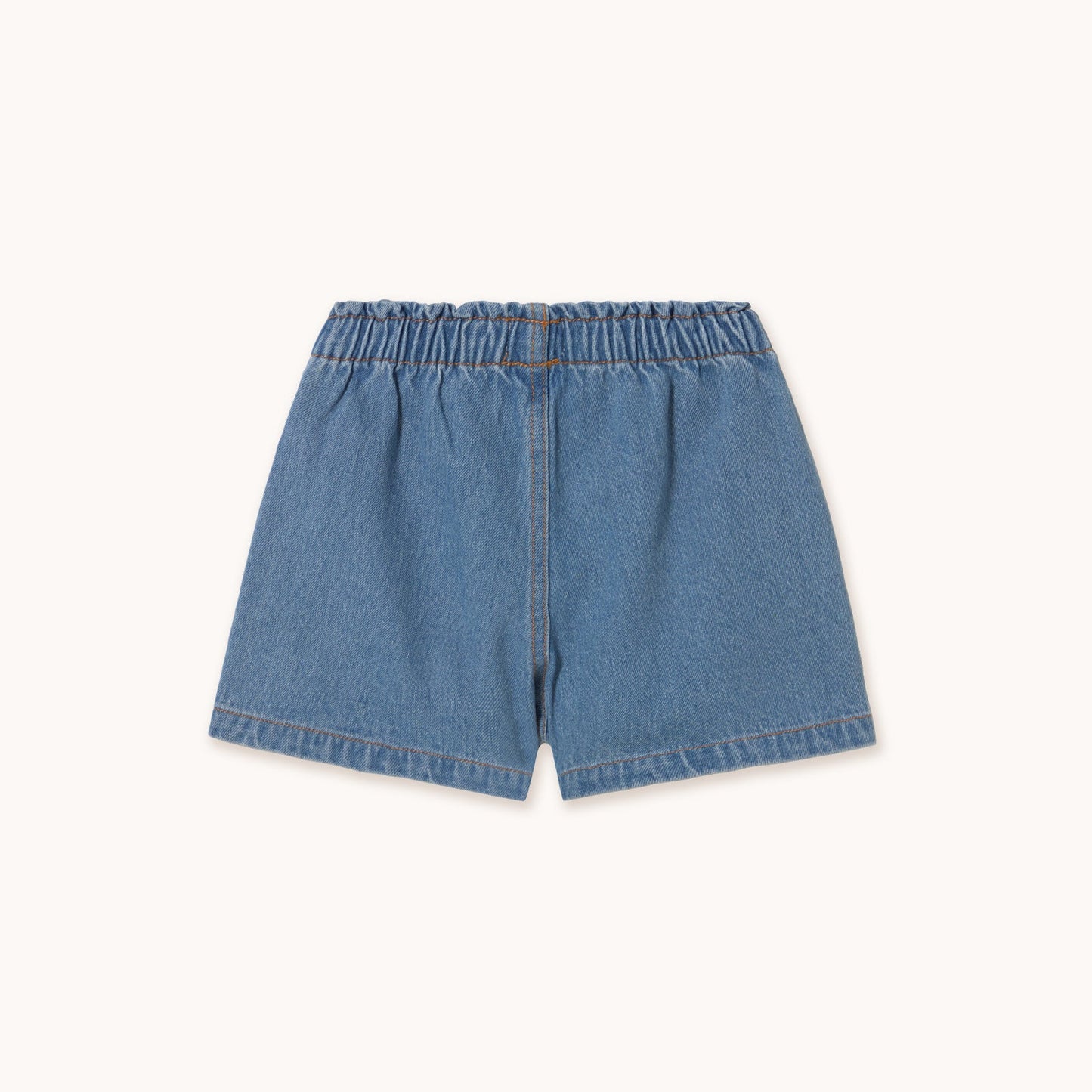 [TINYCOTTONS] Strawberries Woven Short - Light Blue Denim
