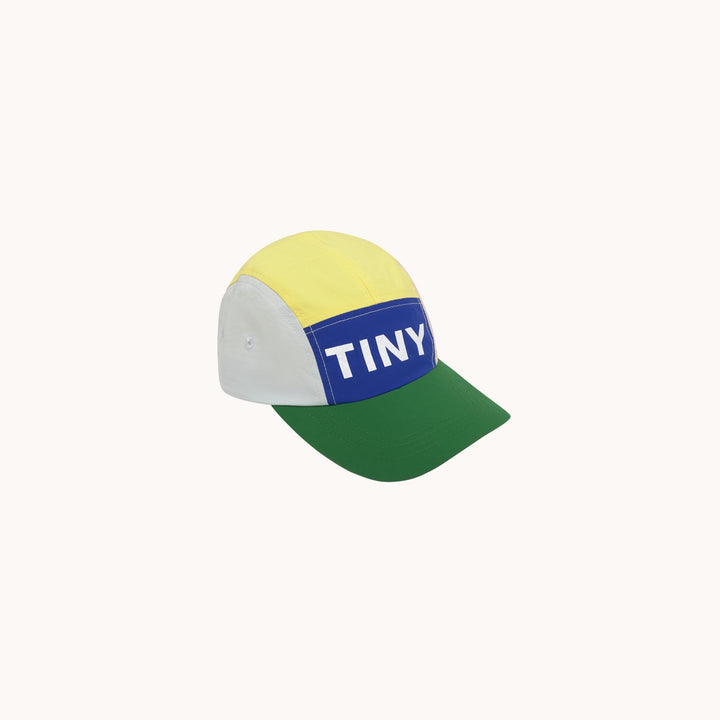 [TINYCOTTONS] Color Block Cap - Ultramarine / Dark Emerald