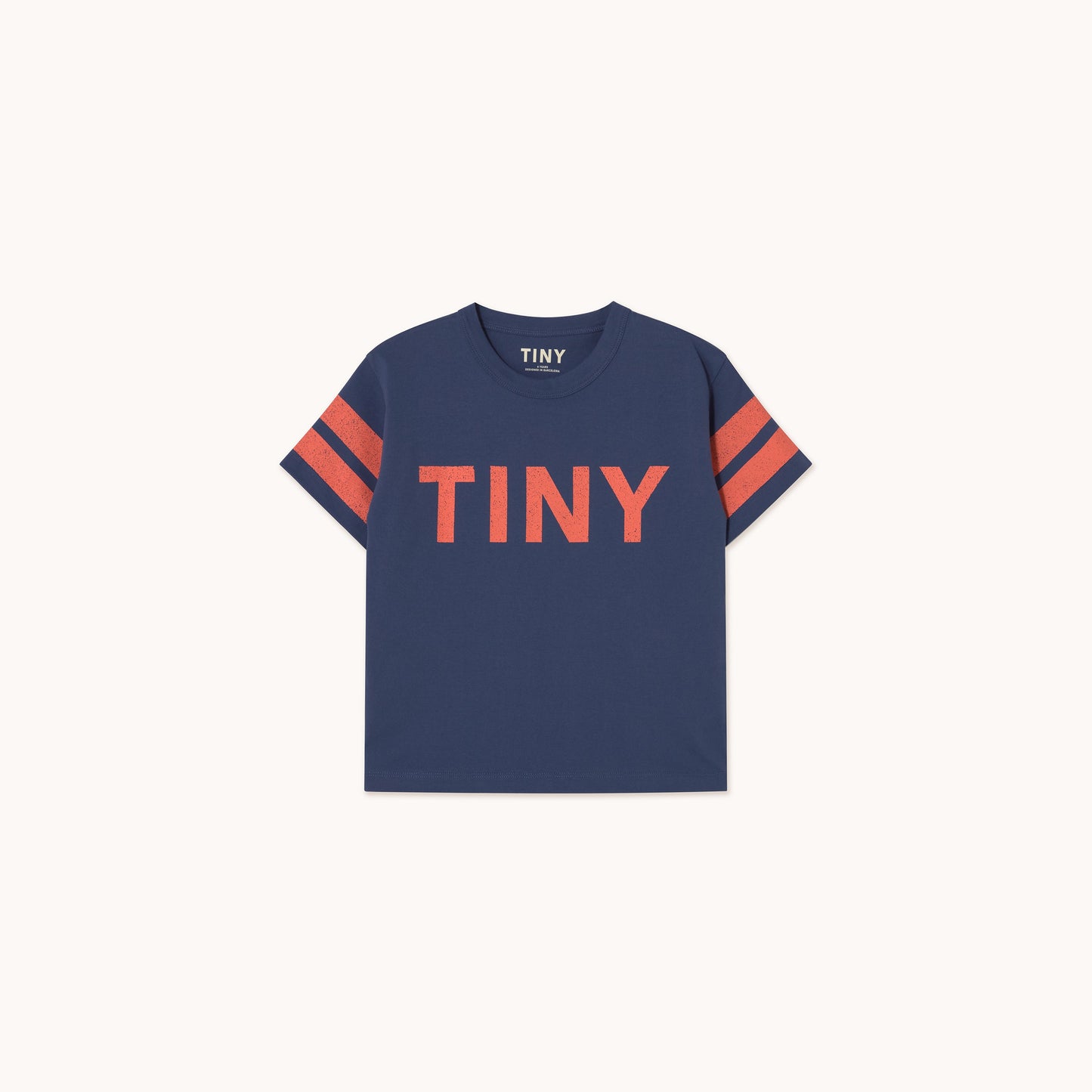[TINYCOTTONS] Stripes Logo Tee - Light Navy