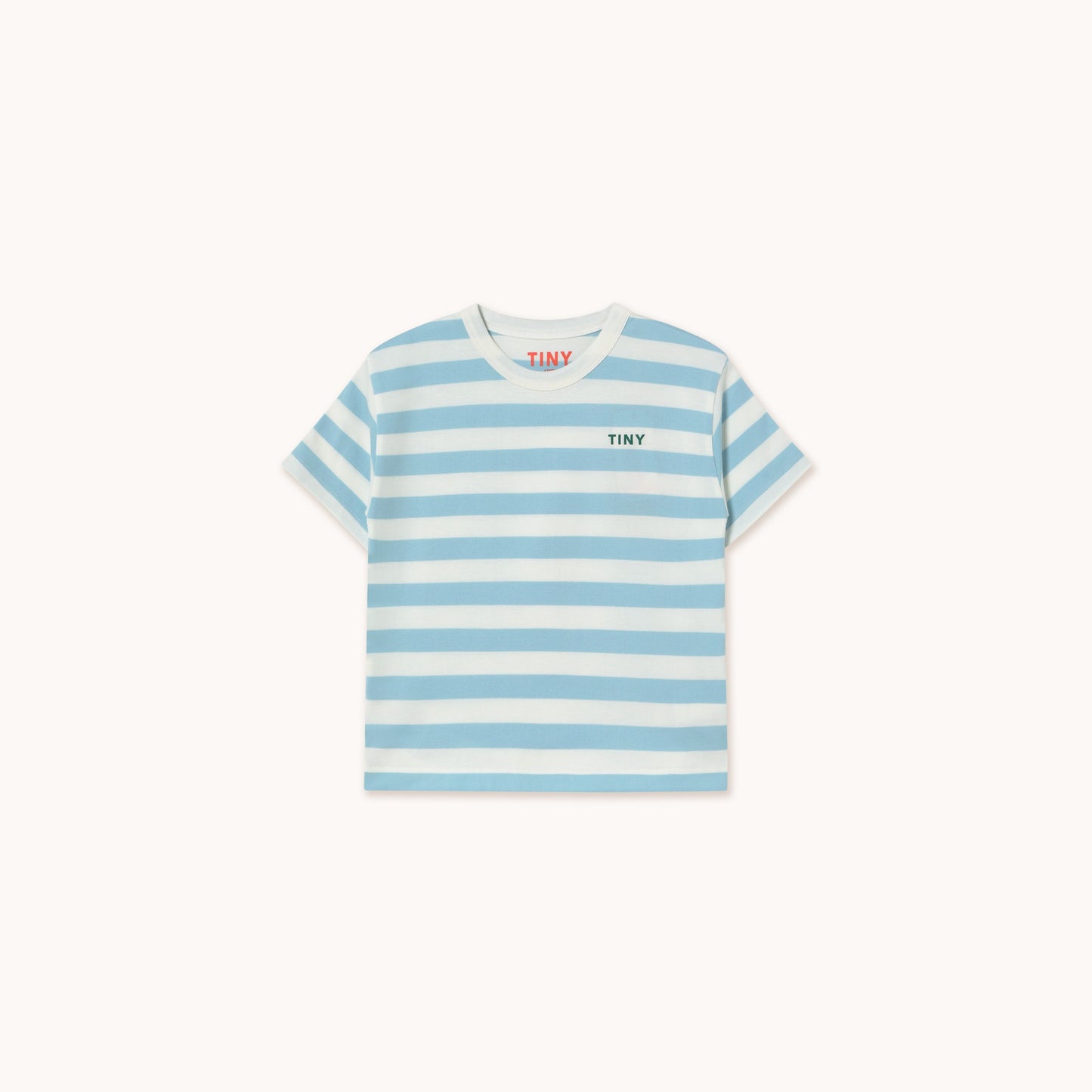 [TINYCOTTONS] Stripes Tee - Dusty Blue / Off White