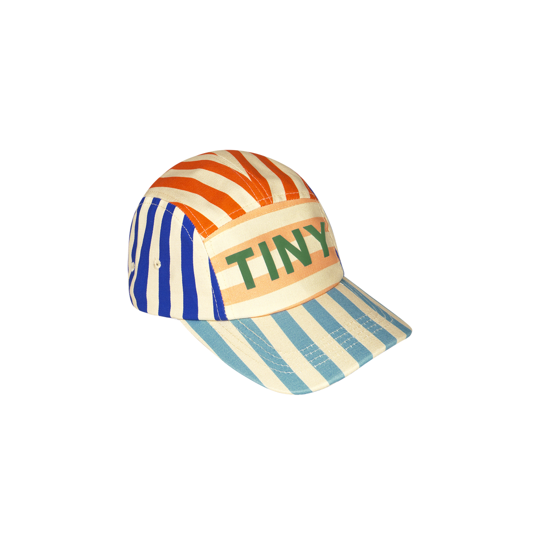 [TINYCOTTONS] Striped Cap - Vanilla / Summer Red