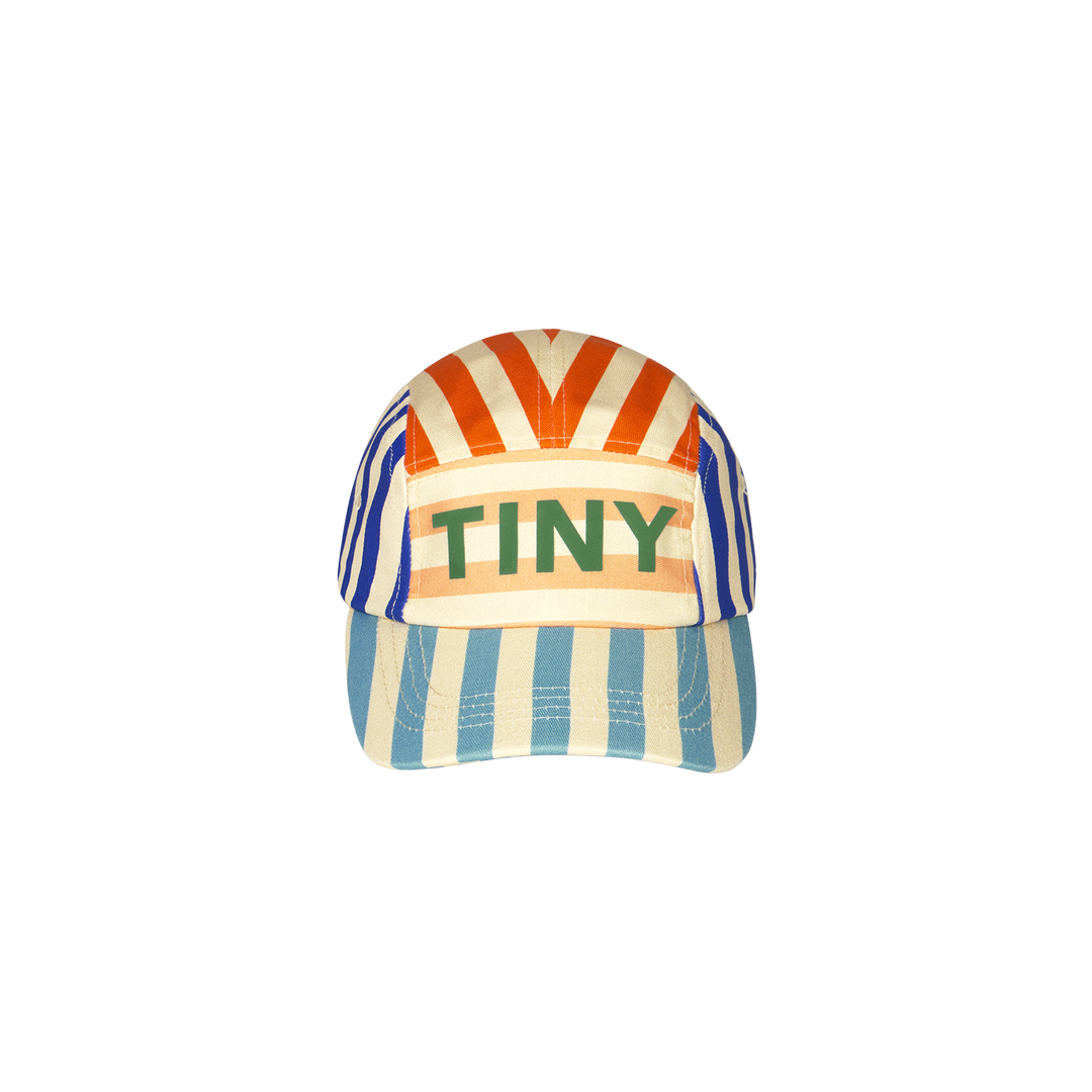 [TINYCOTTONS] Striped Cap - Vanilla / Summer Red