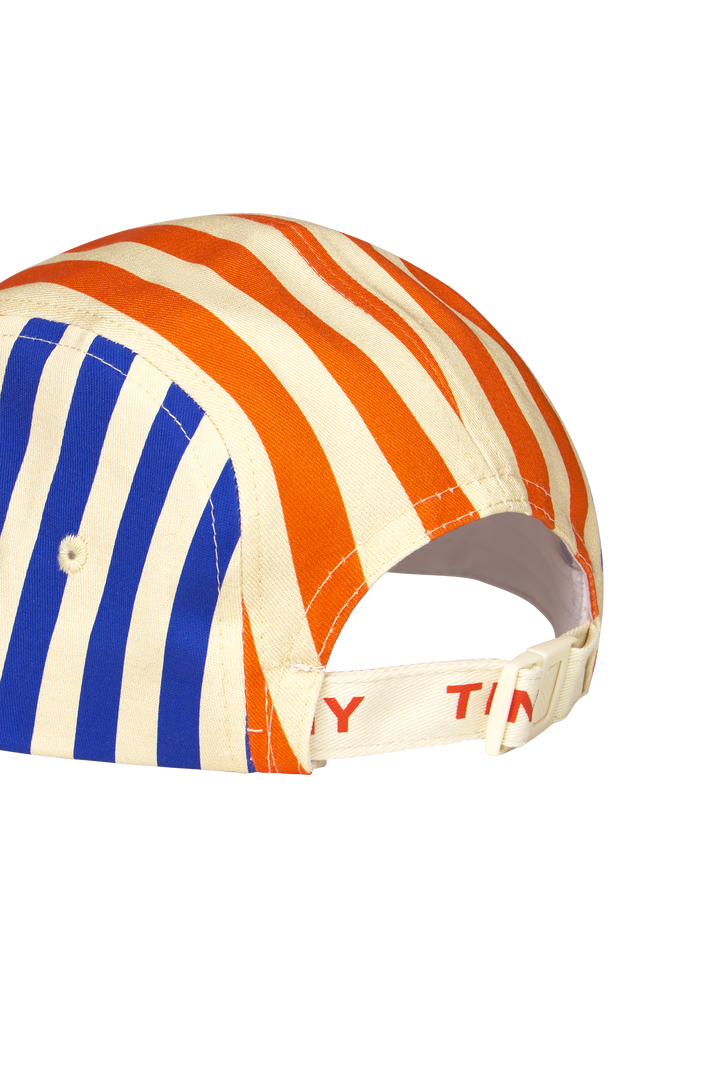 [TINYCOTTONS] Striped Cap - Vanilla / Summer Red