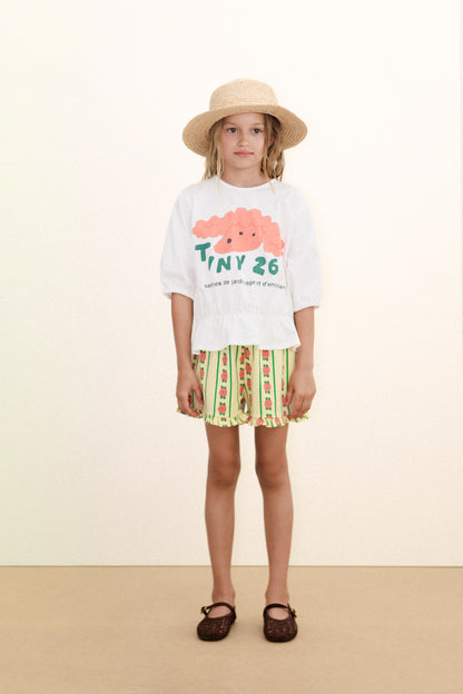 [TINYCOTTONS] Rose Pattern Shorts - Dusty Yellow