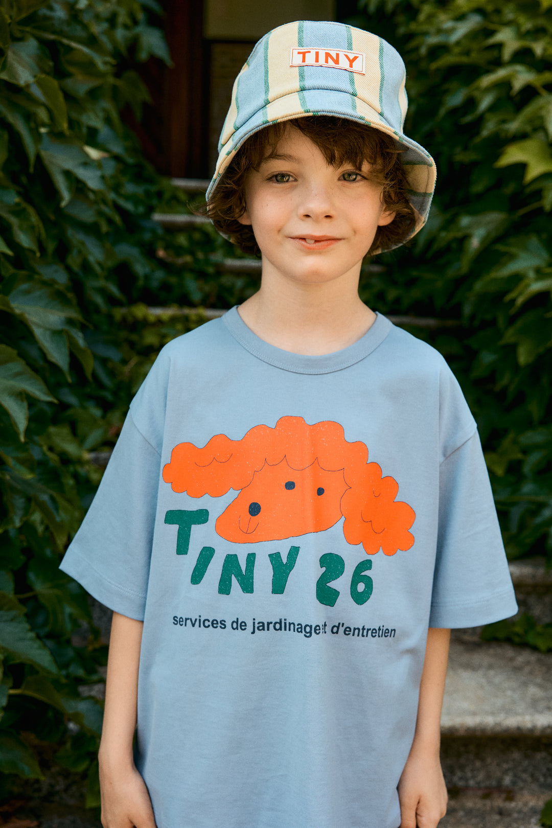 [TINYCOTTONS] Red Dog Graphic Tee - Grey