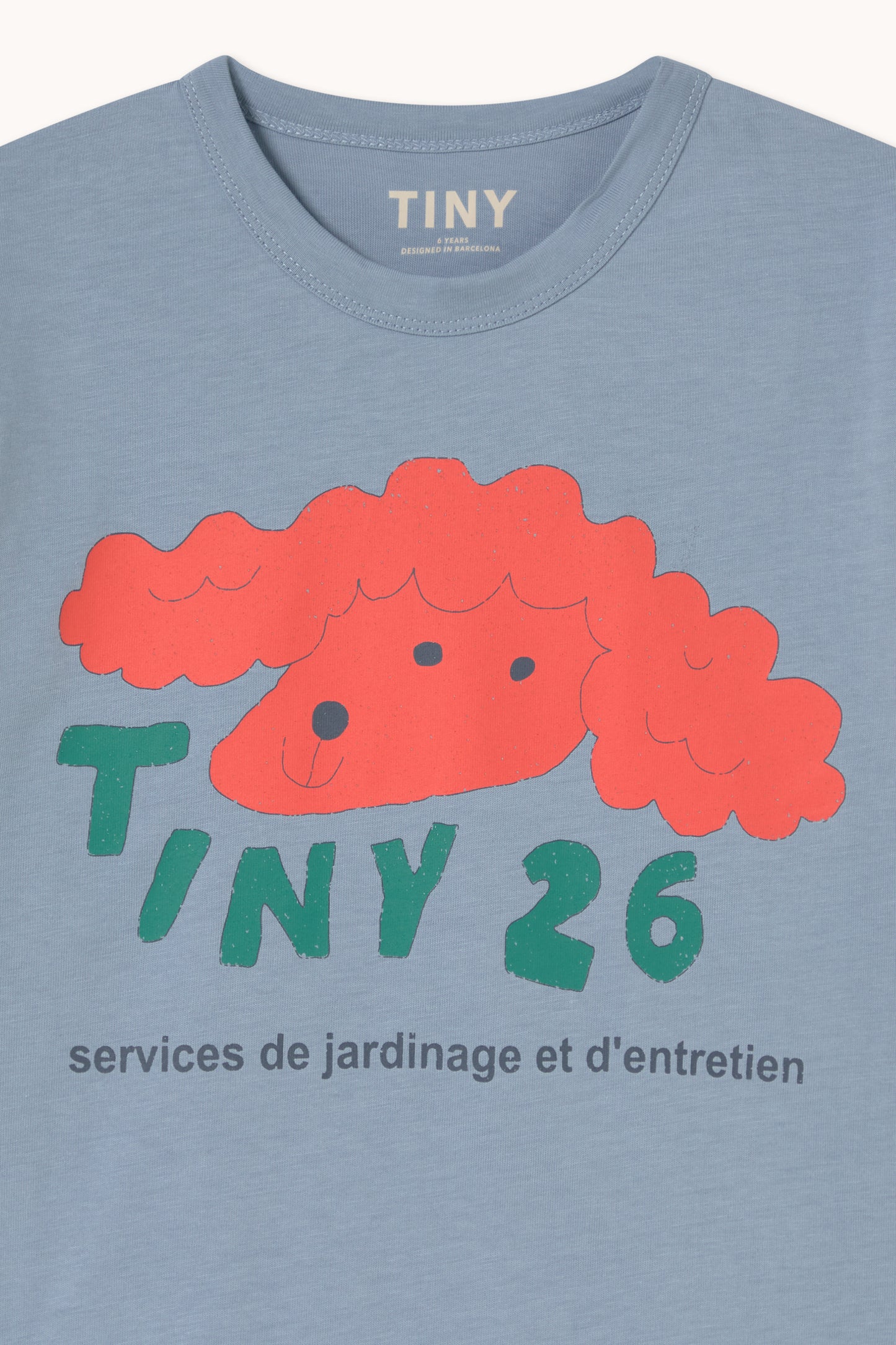 [TINYCOTTONS] Red Dog Graphic Tee - Grey