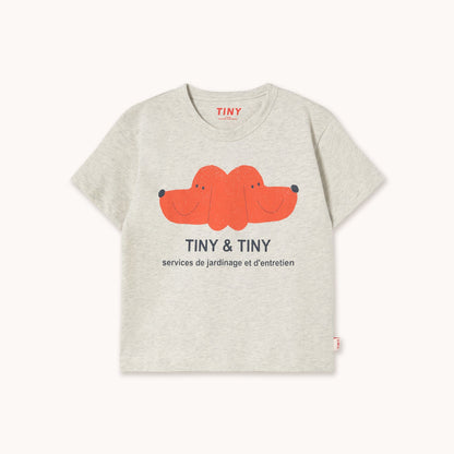 [TINYCOTTONS] TINY&TINY Graphic Tee - Cream Heather