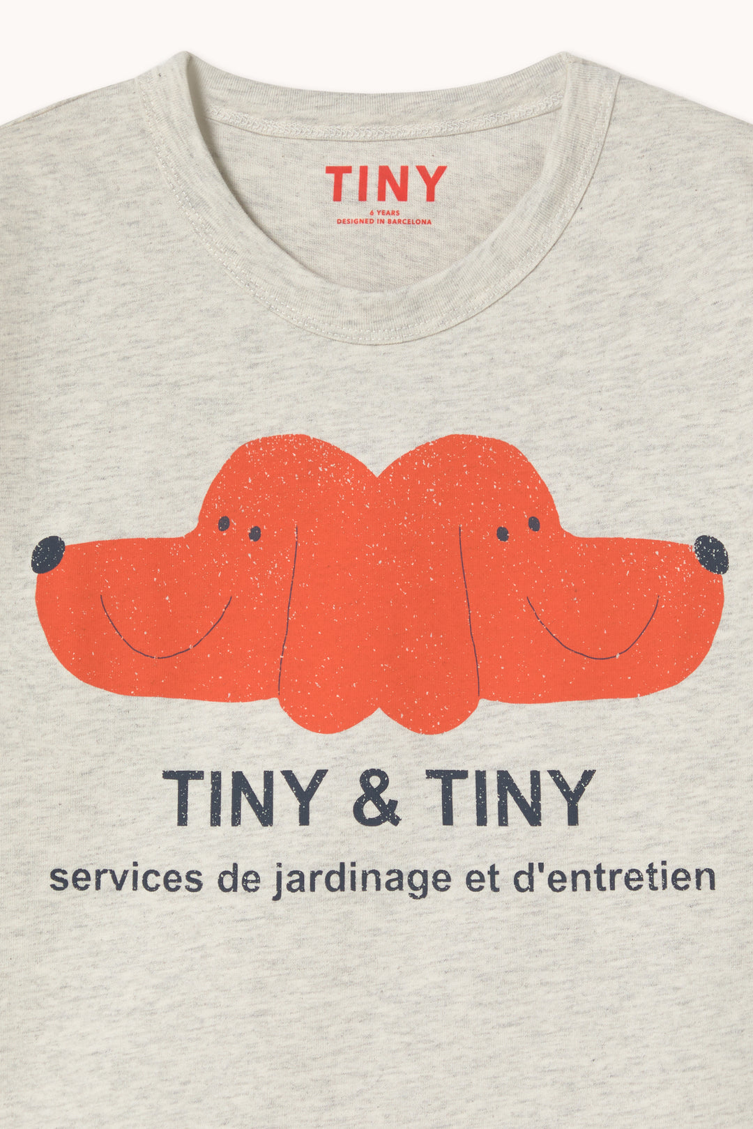 [TINYCOTTONS] TINY&TINY Graphic Tee - Cream Heather