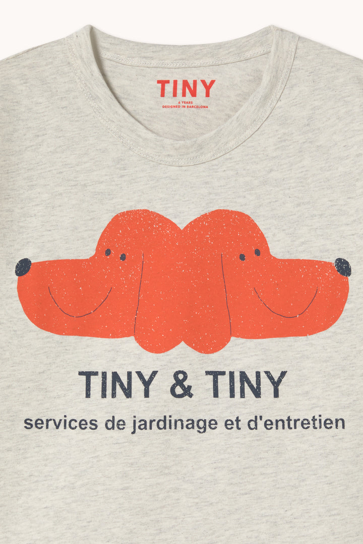 [TINYCOTTONS] TINY&TINY Graphic Tee - Cream Heather