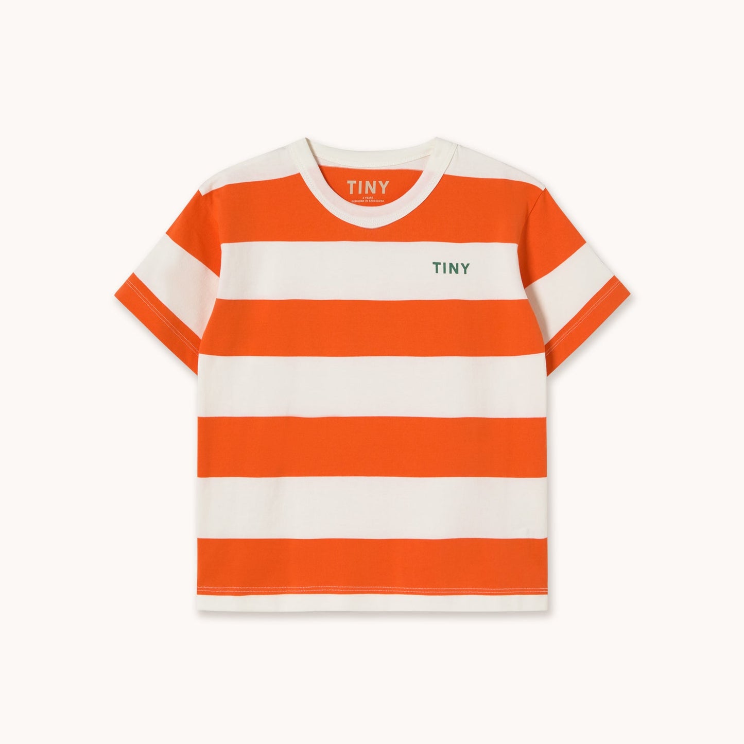 [TINYCOTTONS] Stripes Knit Tee - Summer Red