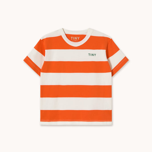 [TINYCOTTONS] Stripes Knit Tee - Summer Red