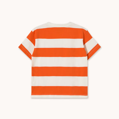 [TINYCOTTONS] Stripes Knit Tee - Summer Red