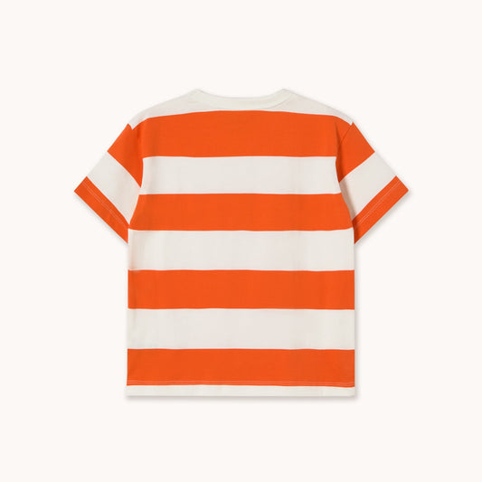 [TINYCOTTONS] Stripes Knit Tee - Summer Red
