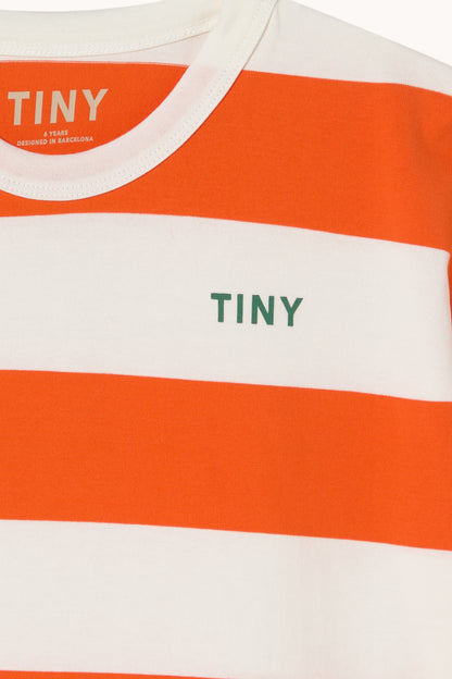 [TINYCOTTONS] Stripes Knit Tee - Summer Red