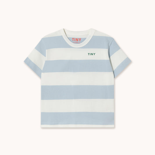 [TINYCOTTONS] Stripes Knit Tee - Washed Blue