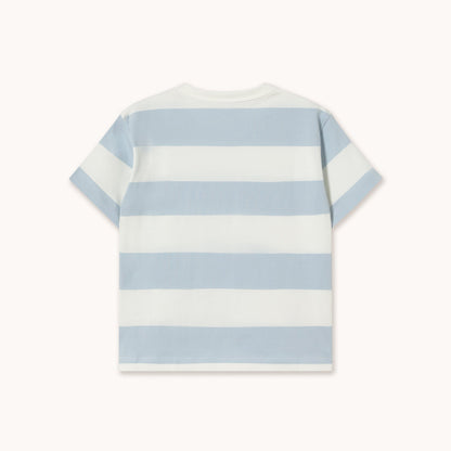 [TINYCOTTONS] Stripes Knit Tee - Washed Blue