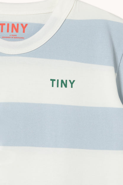 [TINYCOTTONS] Stripes Knit Tee - Washed Blue
