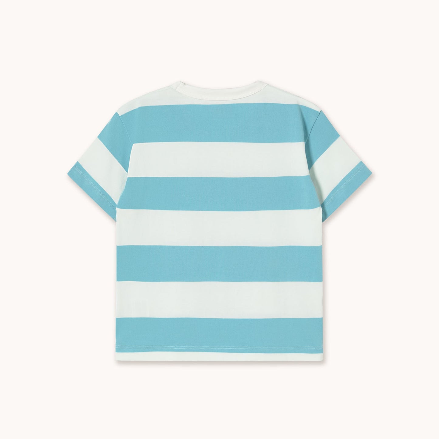 [TINYCOTTONS] Stripes Knit Tee - Light Cyan