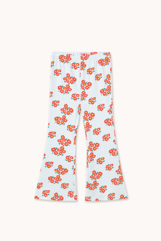 [TINYCOTTONS] Blossoms Rib Pant - Ice Blue