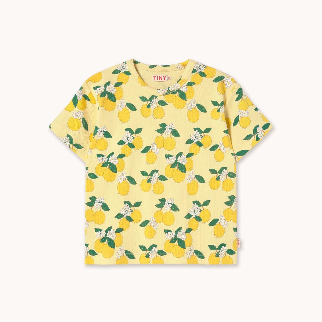 [TINYCOTTONS] Oranges Rib Tee - Mellow Yellow