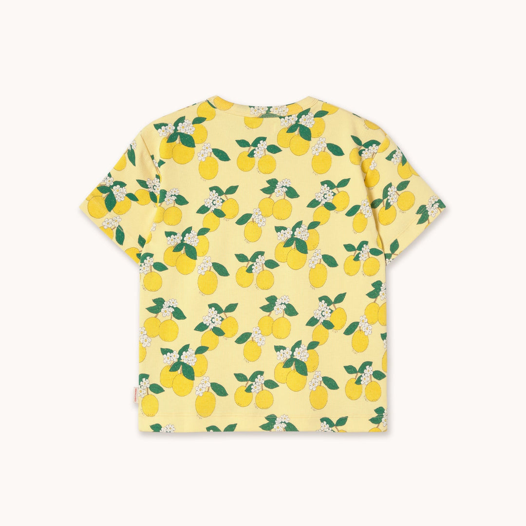[TINYCOTTONS] Oranges Rib Tee - Mellow Yellow