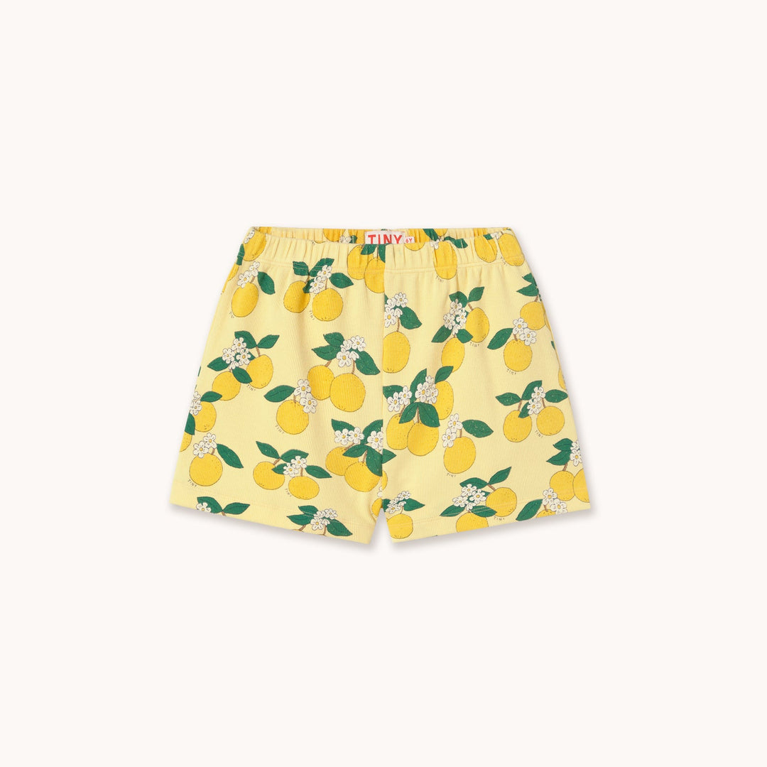 [TINYCOTTONS] Oranges Rib Short - Mellow Yellow