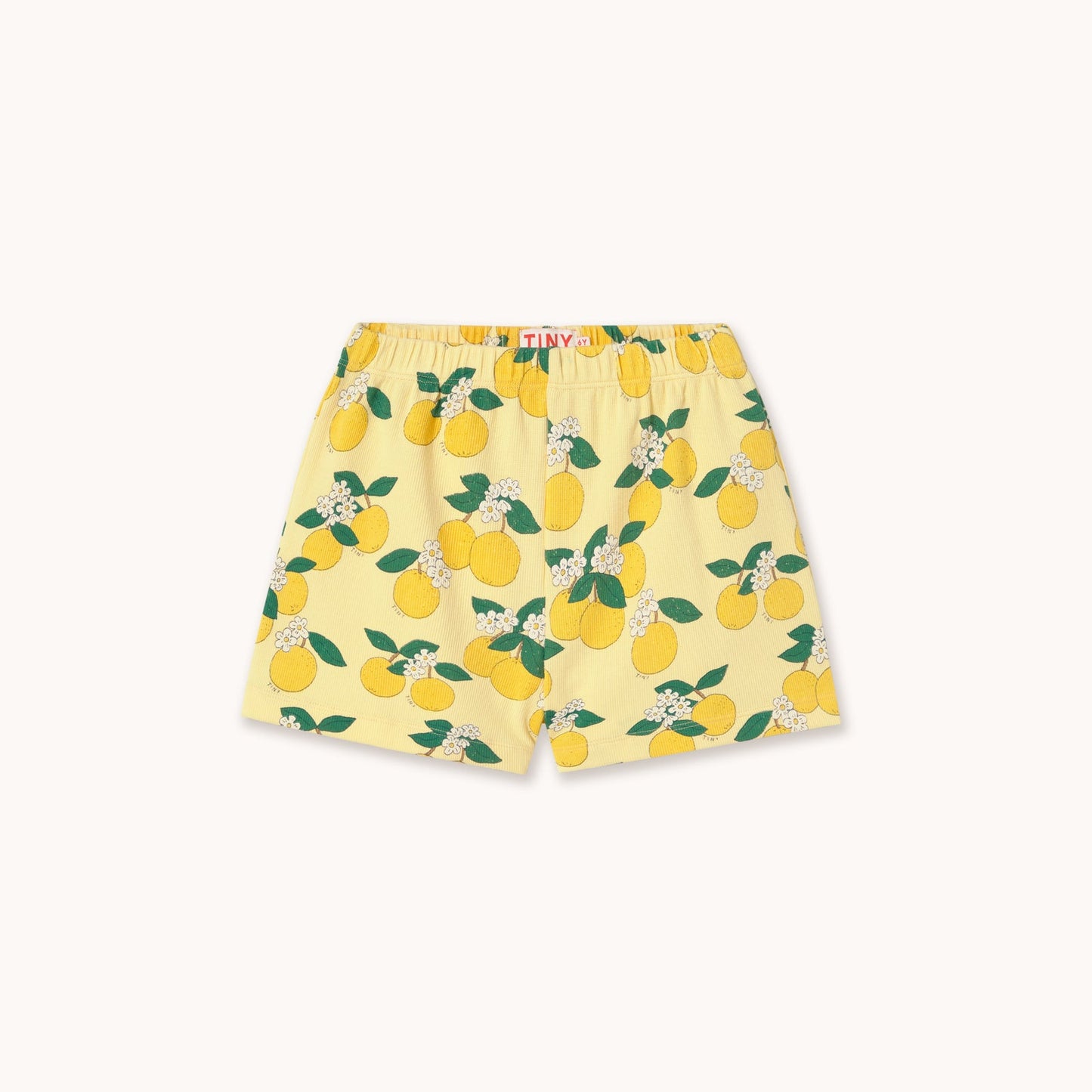 [TINYCOTTONS] Oranges Rib Short - Mellow Yellow