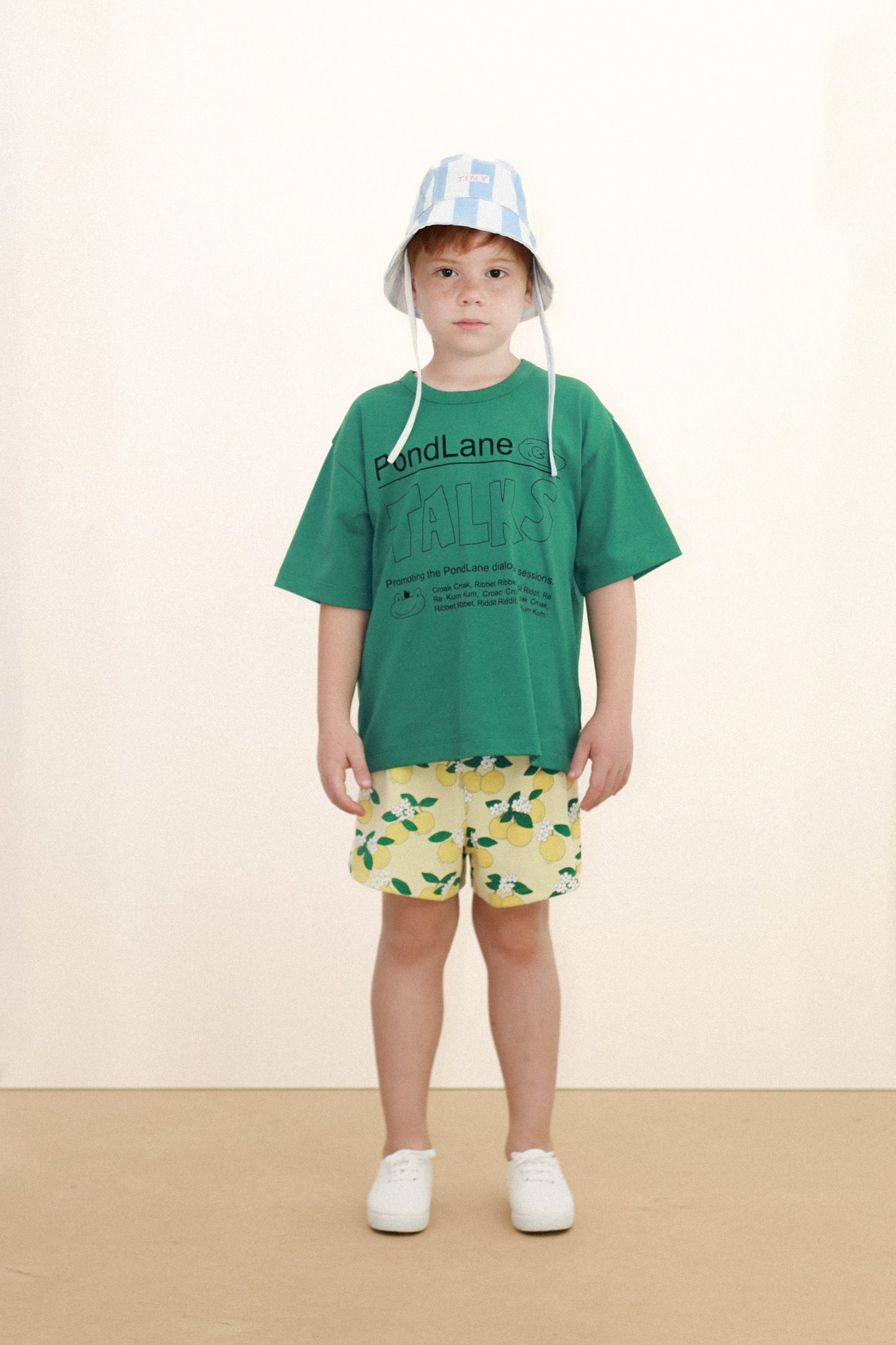 [TINYCOTTONS] Oranges Rib Short - Mellow Yellow