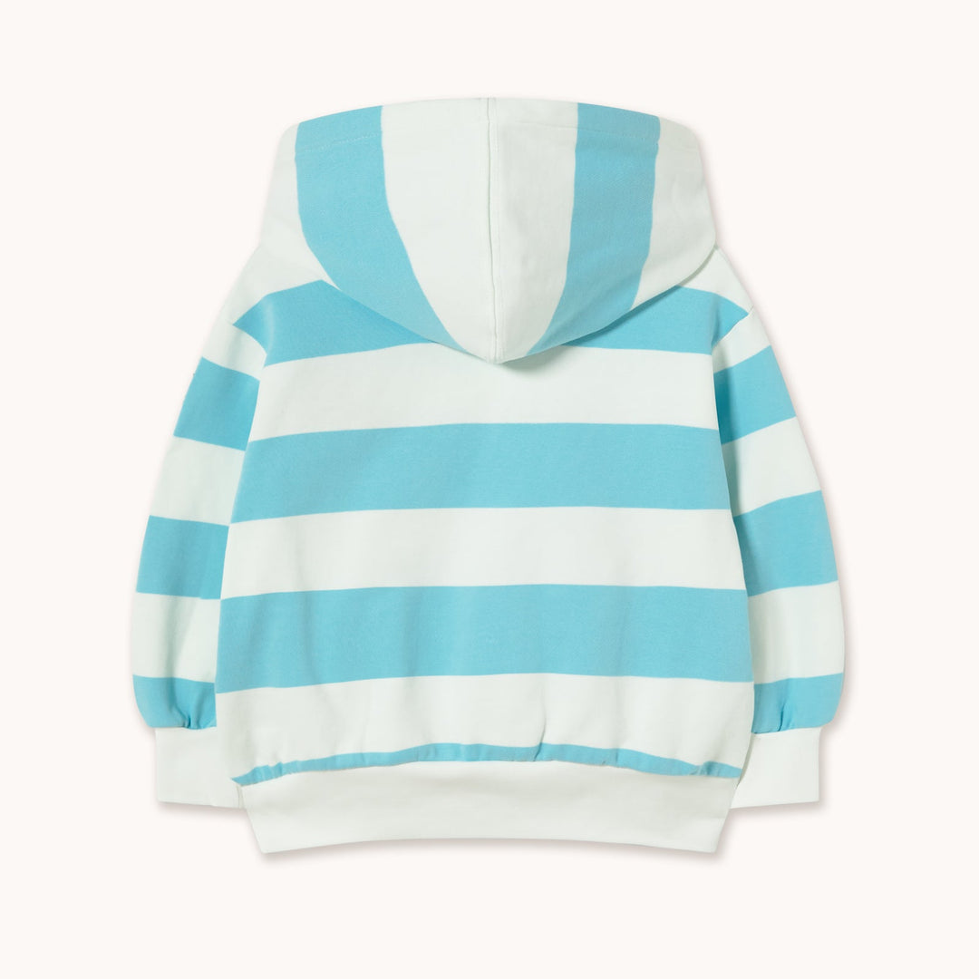 [TINYCOTTONS] Cyan Stripes Hoodie - Light Cyan