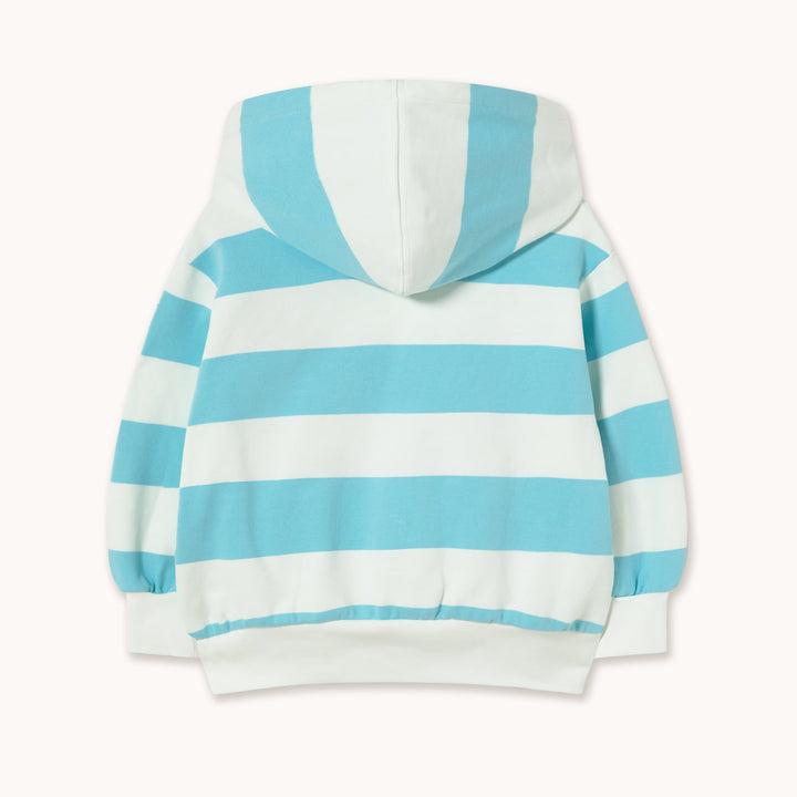 [TINYCOTTONS] Cyan Stripes Hoodie - Light Cyan