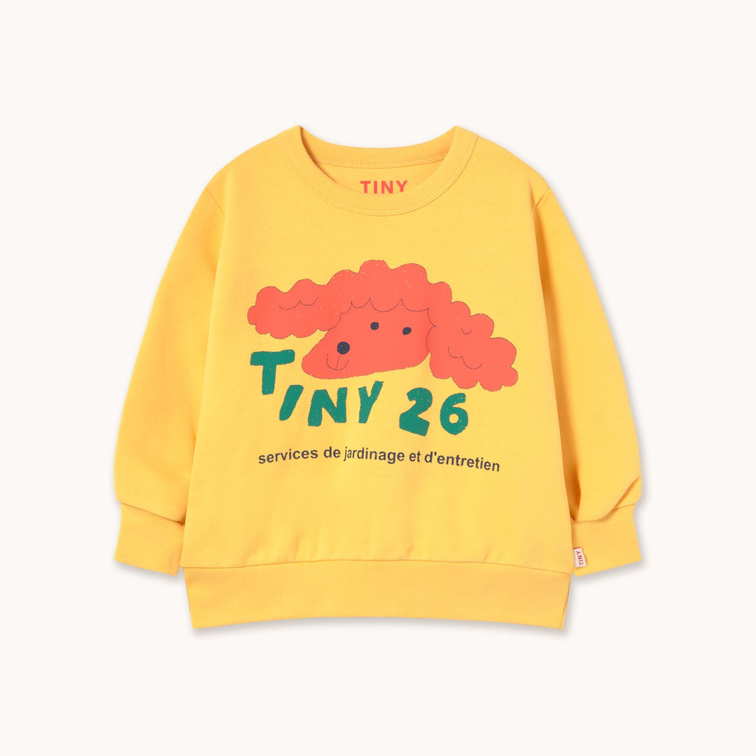 [Tinycottons] Red Dog Graphic Sweatshirt - Soft yellow