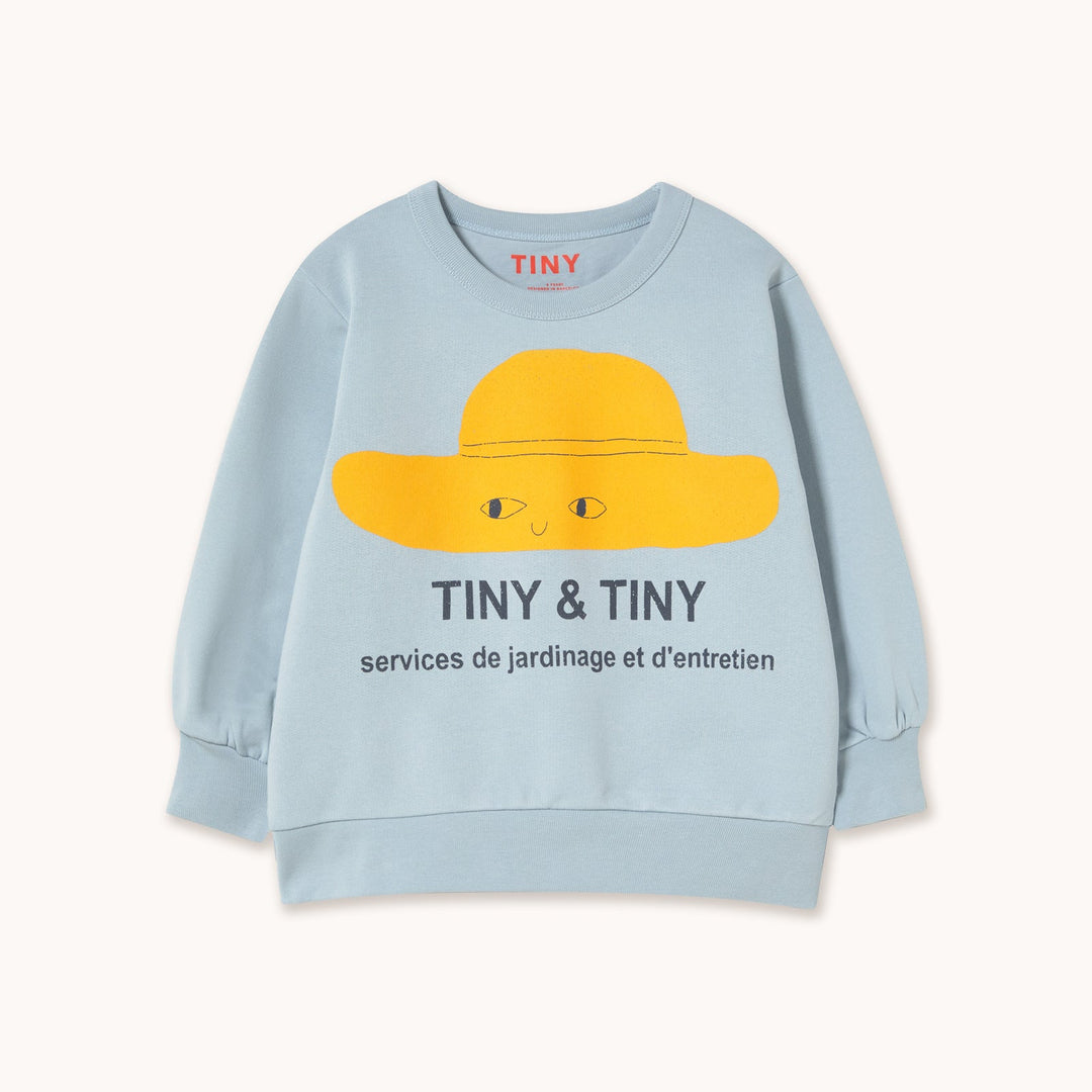 [Tinycottons] Tiny Hat Graphic Sweatshirt - Washed Blue
