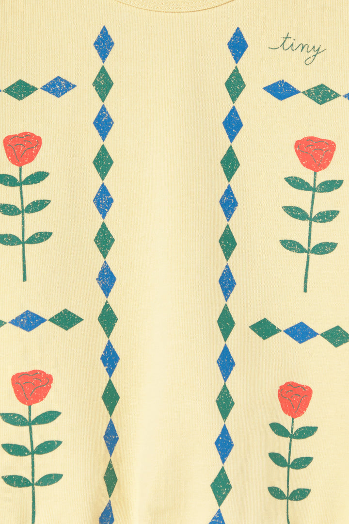 [Tinycottons] Diamonds Graphic Sweatshirt - Dusty Yellow