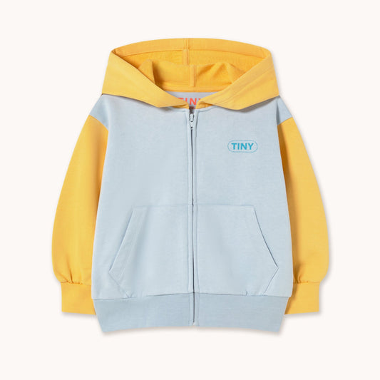 [TINYCOTTONS] Color Block Hoodie - Washed Blue