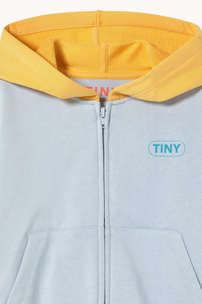 [TINYCOTTONS] Color Block Hoodie - Washed Blue