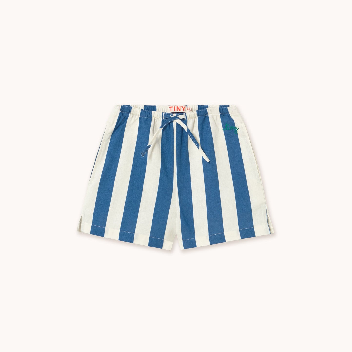 [TINYCOTTONS] Light Navy Striped Shorts - Light Navy